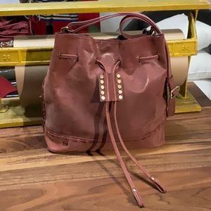 Born Drawstring Hobo Leather Handbag